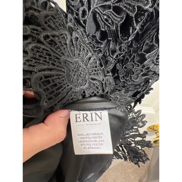 Erin Fetherston NWT Lillian Open Lace Maxi Dress Black Women's Cocktail Special - Picture 12 of 14